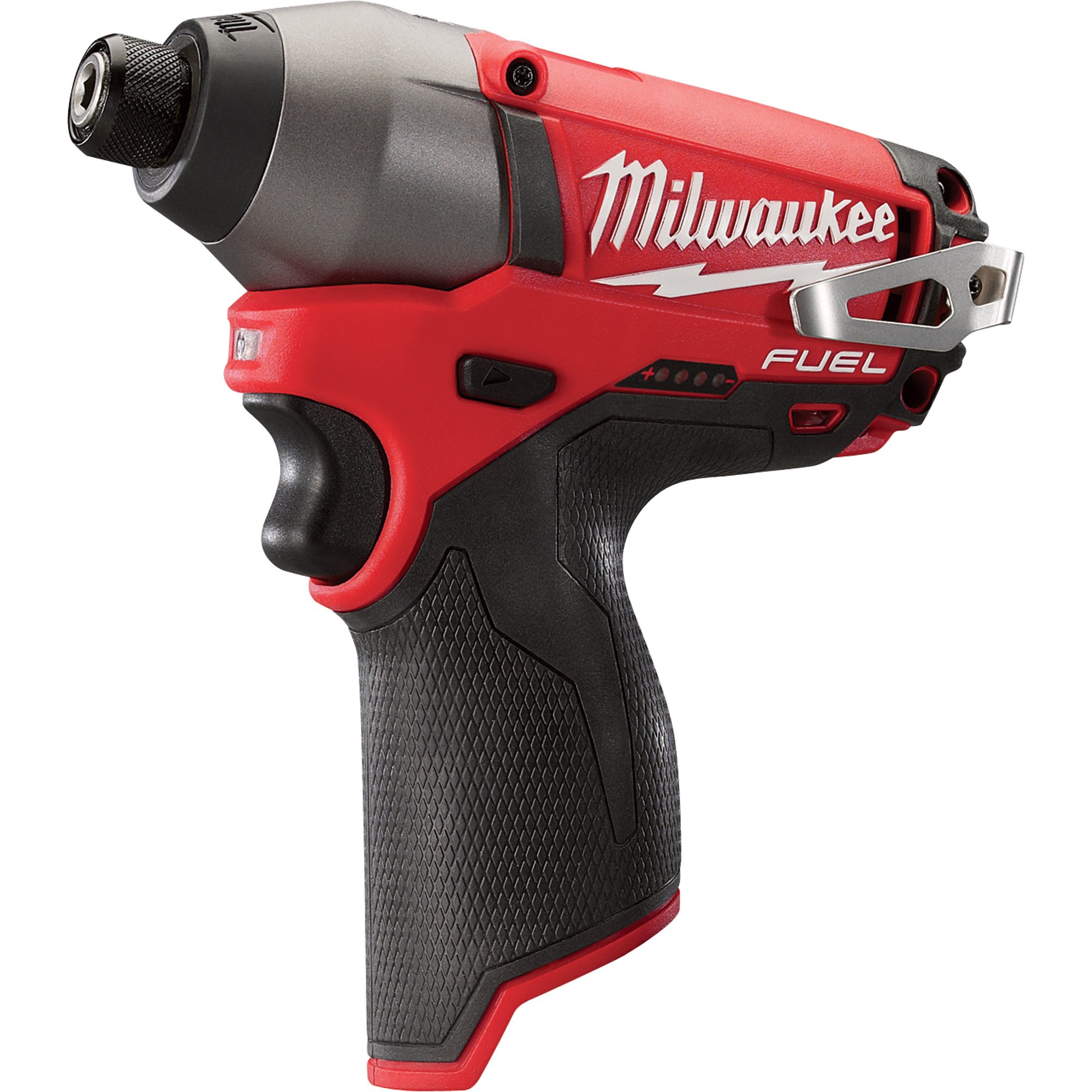 Milwaukee M12 FUEL Cordless Impact Driver — 1/4in. Hex, 100 Ft.-Lbs. Torque, Tool Only, Model# 2453-20